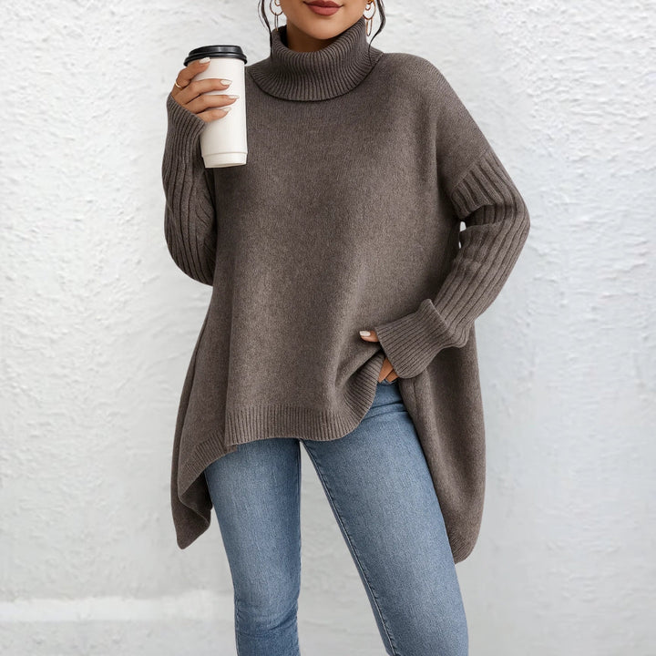 Maglione a collo alto Valentina marrone