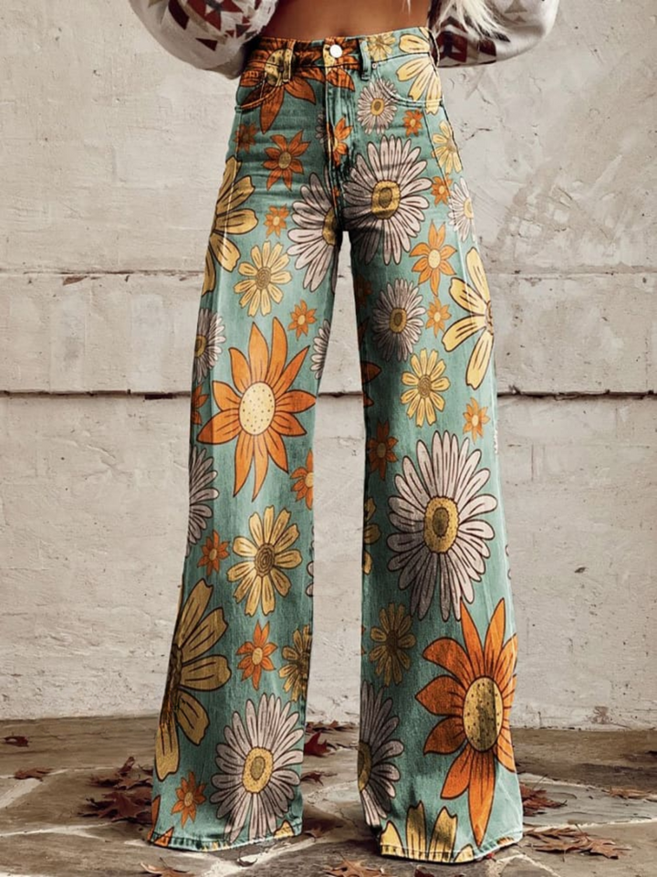 Cirilla | Pantaloni Palazzo A Fiori