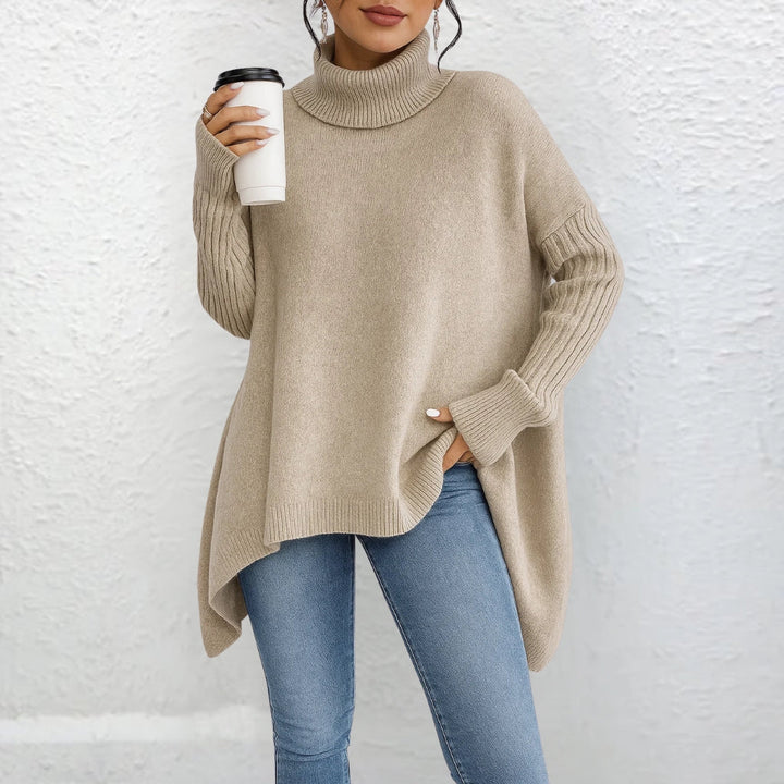 Maglione a collo alto Valentina beige