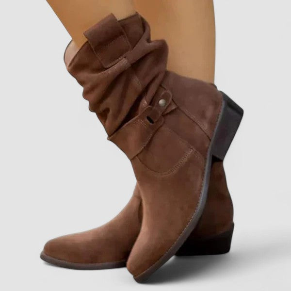 Elyse | Stivali Western In Stile Arricciato