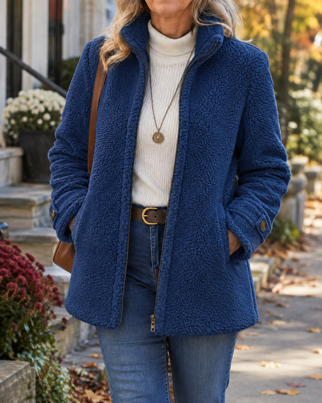 Rebecca | Giacca con Collo Alto e Zip