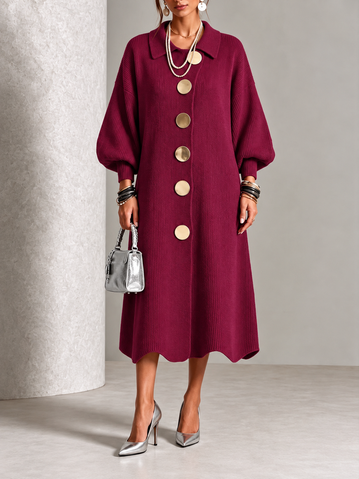 Sienna | Vestito Abbottonato a Maniche Lunghe