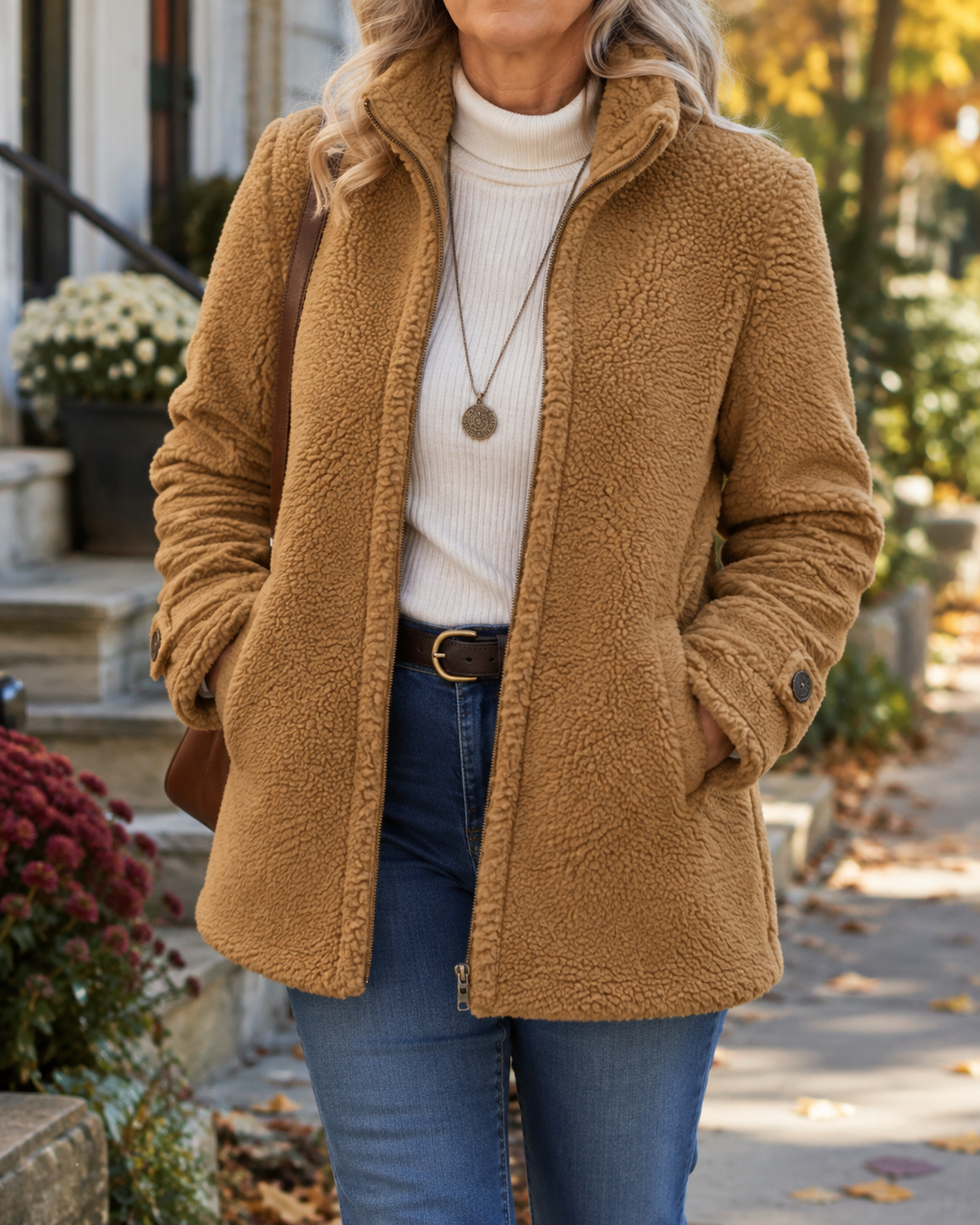 Rebecca | Giacca con Collo Alto e Zip