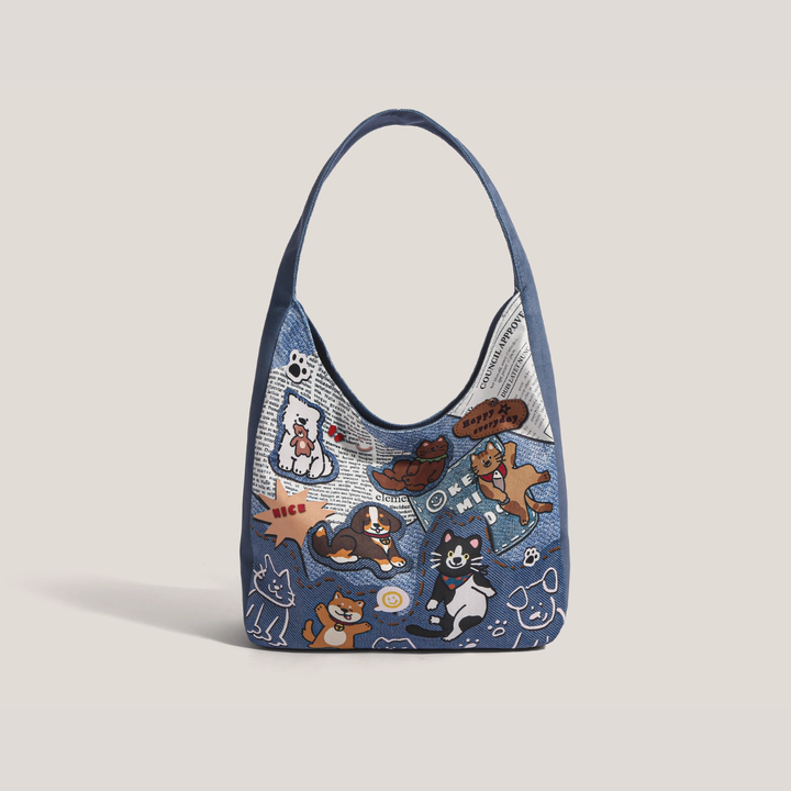 Donata | Borsa in Denim con Toppe