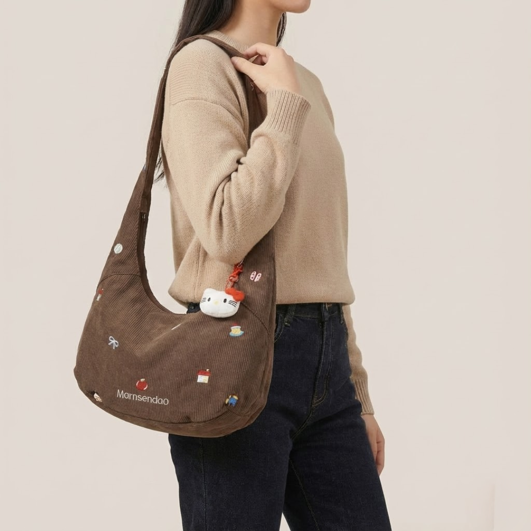 Corina | Borsa in Velluto a Coste