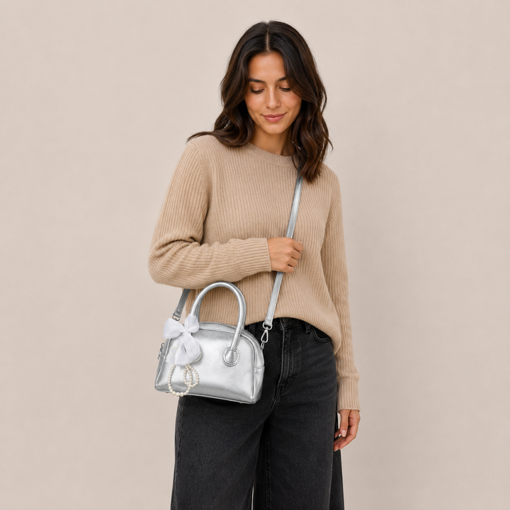 Perla | Borsa a Mano Metallica