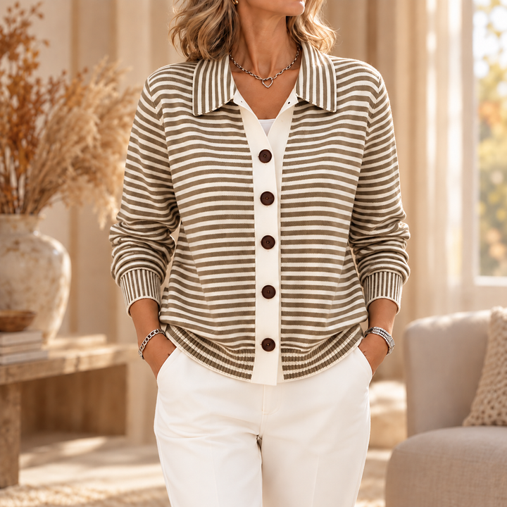 Lesley | Cardigan a Righe