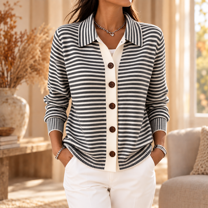 Lesley | Cardigan a Righe