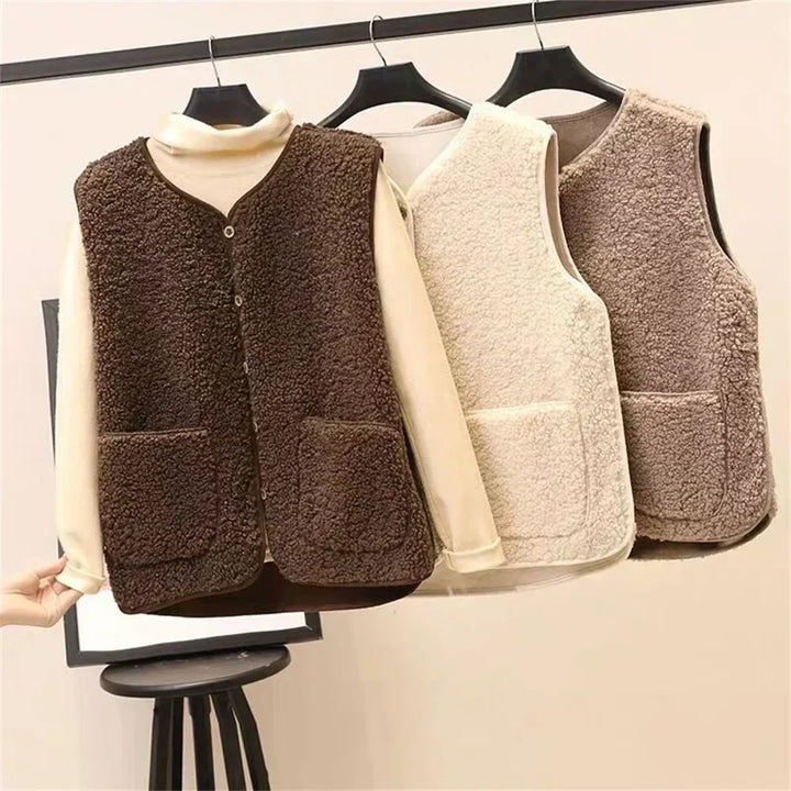 Fernanda | Gilet Smanicato in Teddy