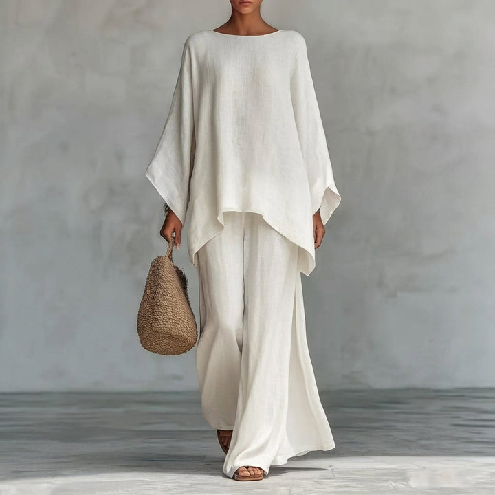 Christine | Completo Due Pezzi con Maniche Lunghe e Pantaloni Ampi