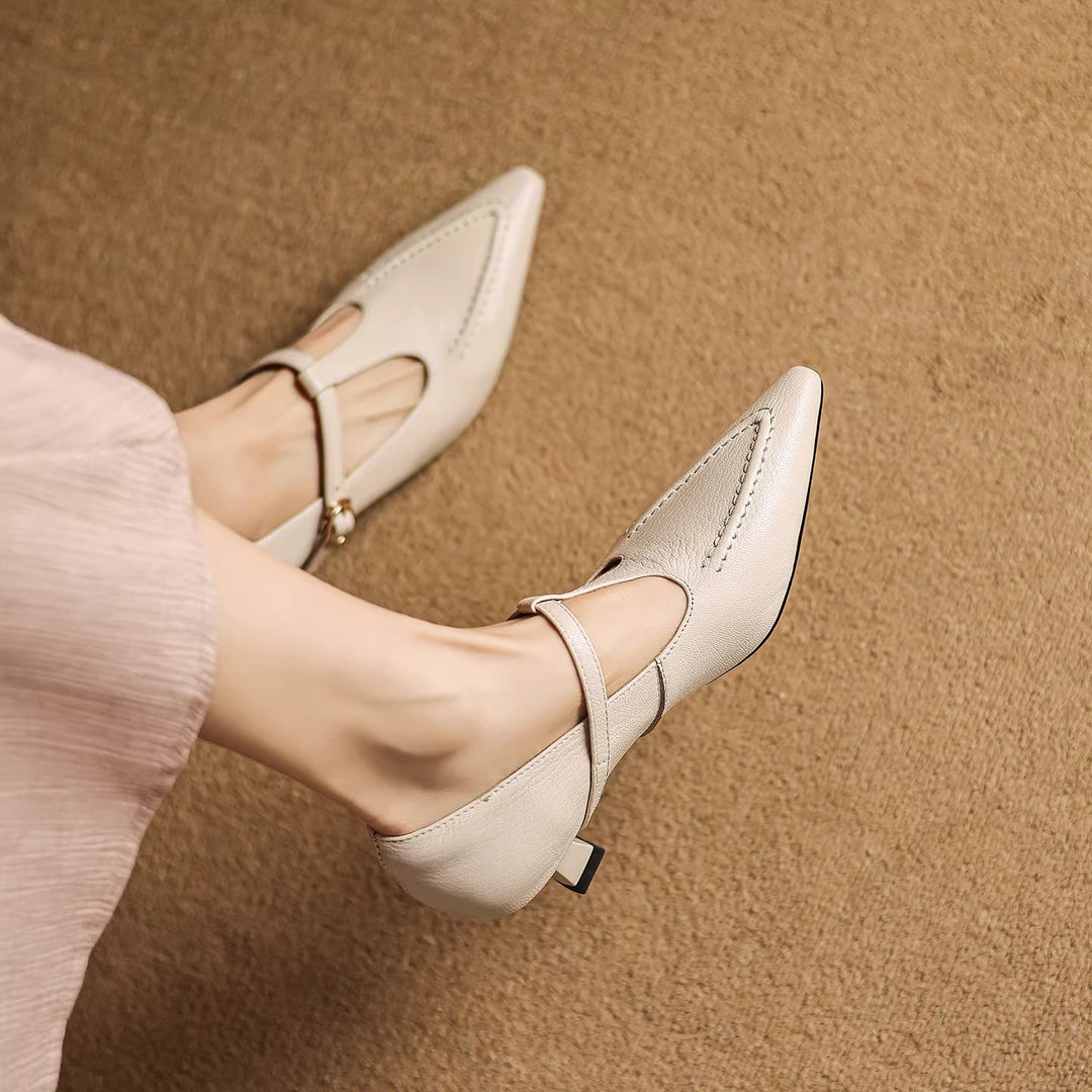 Tirea | Scarpe con Tacco in Vera Pelle