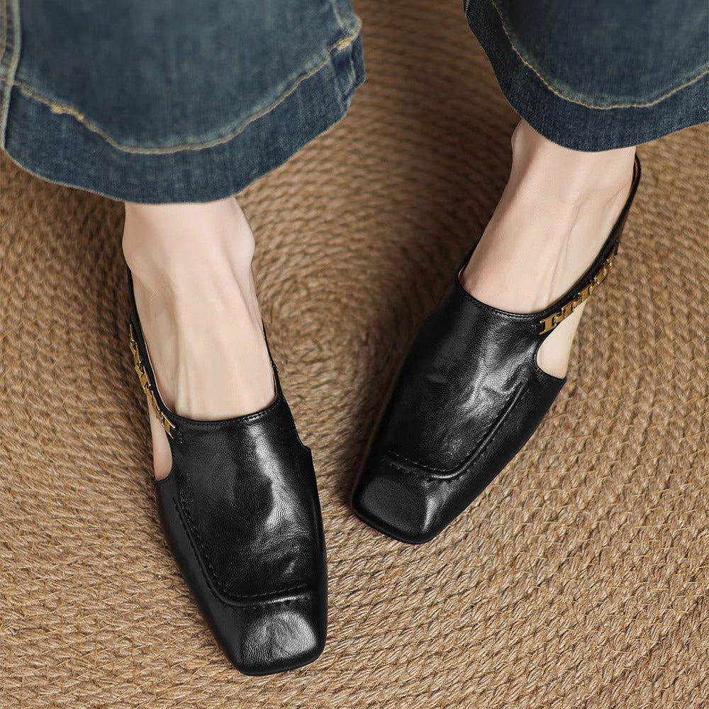 Avella | Mules In Pelle