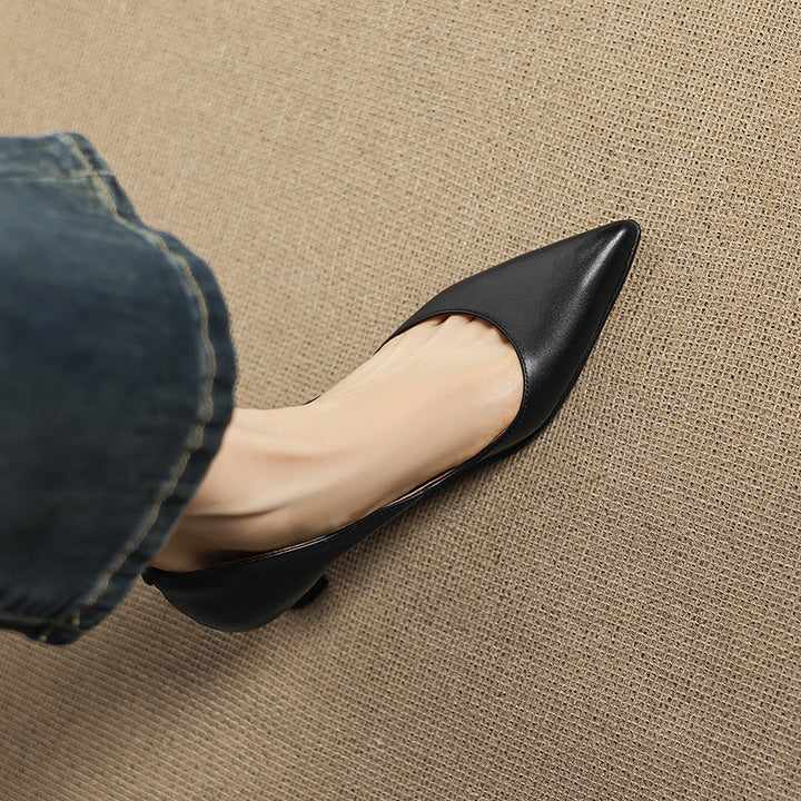 Calenne | Kitten Heel In Pelle