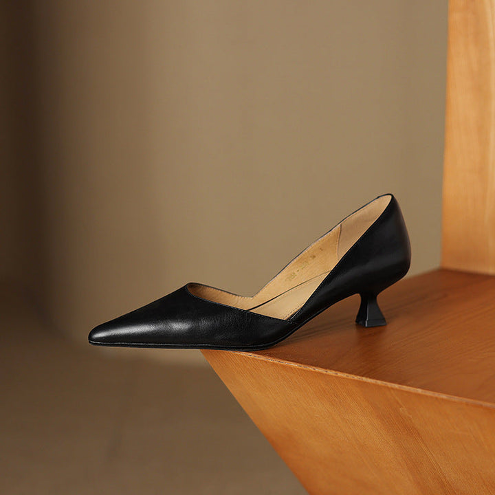 Ceyra | Kitten Heel In Pelle