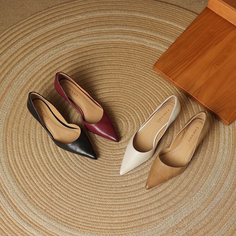 Ceyra | Kitten Heel In Pelle