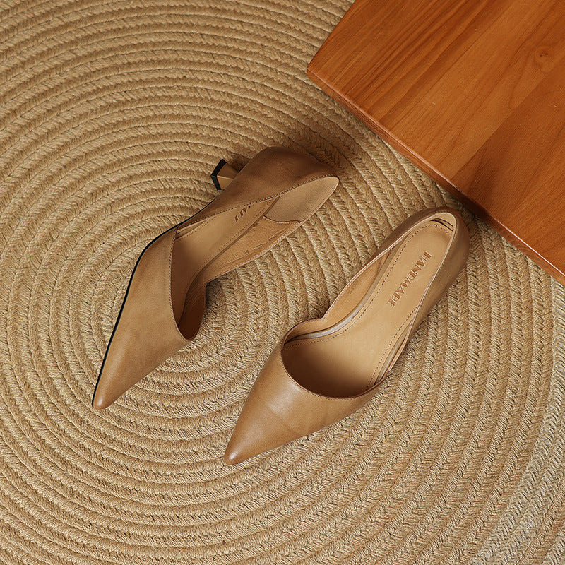 Ceyra | Kitten Heel In Pelle