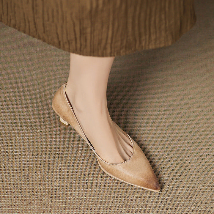 Calenne | Kitten Heel In Pelle