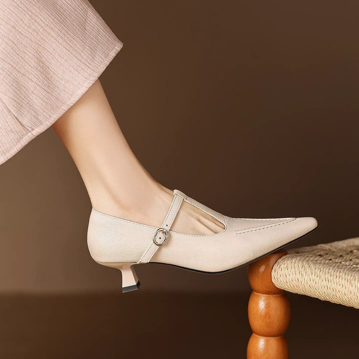 Tirea | Scarpe con Tacco in Vera Pelle
