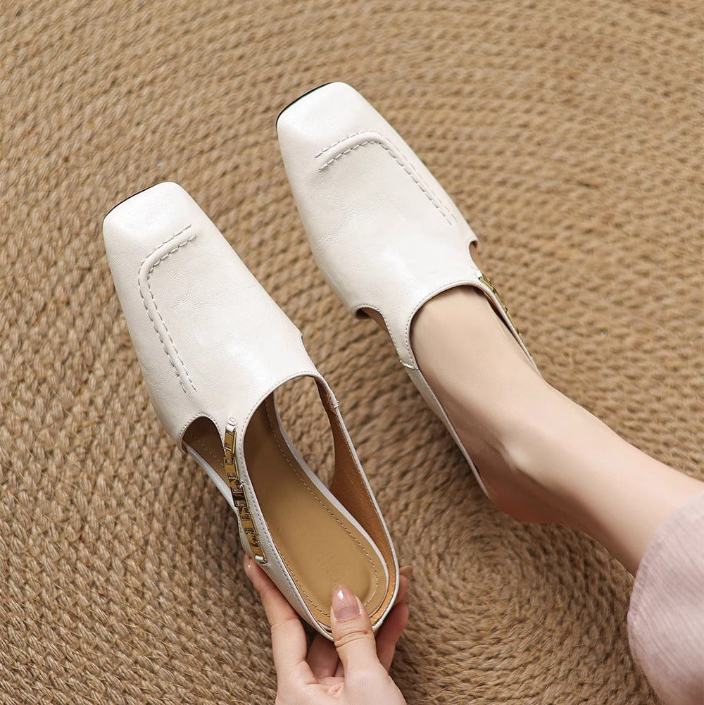 Avella | Mules In Pelle