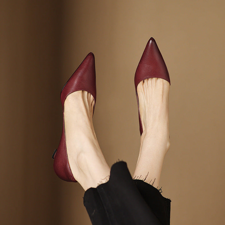 Ceyra | Kitten Heel In Pelle