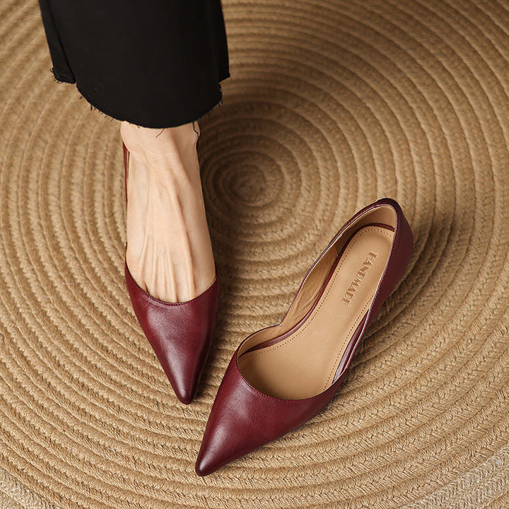 Ceyra | Kitten Heel In Pelle