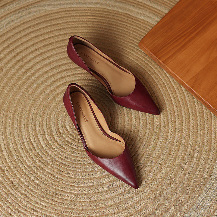 Ceyra | Kitten Heel In Pelle