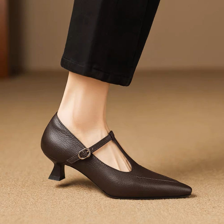 Tirea | Scarpe con Tacco in Vera Pelle