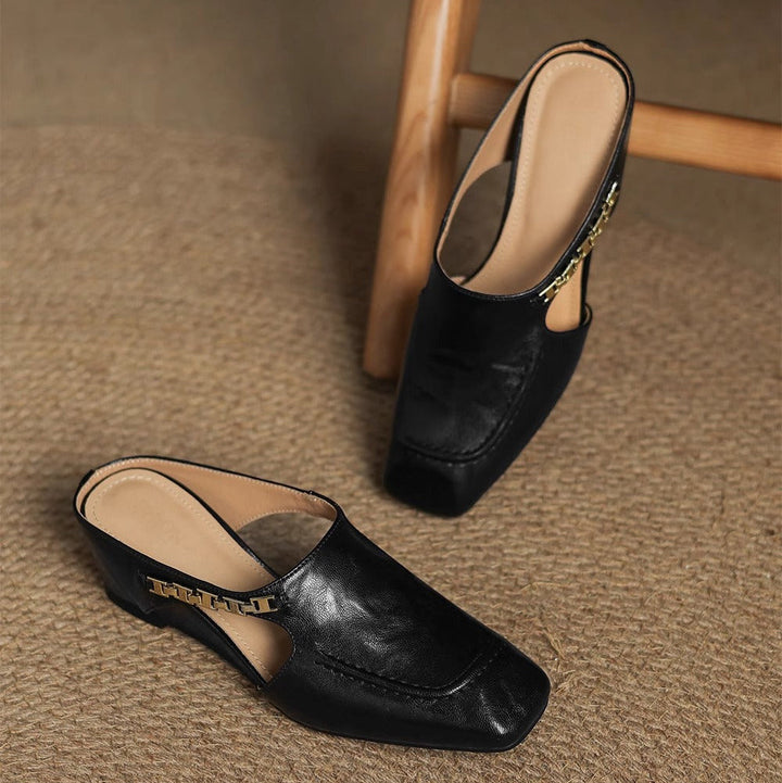 Avella | Mules In Pelle