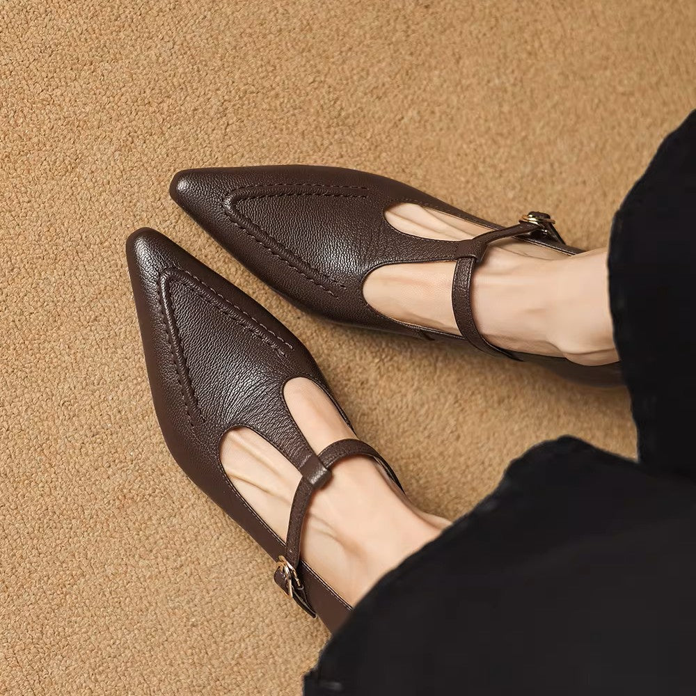 Tirea | Scarpe con Tacco in Vera Pelle