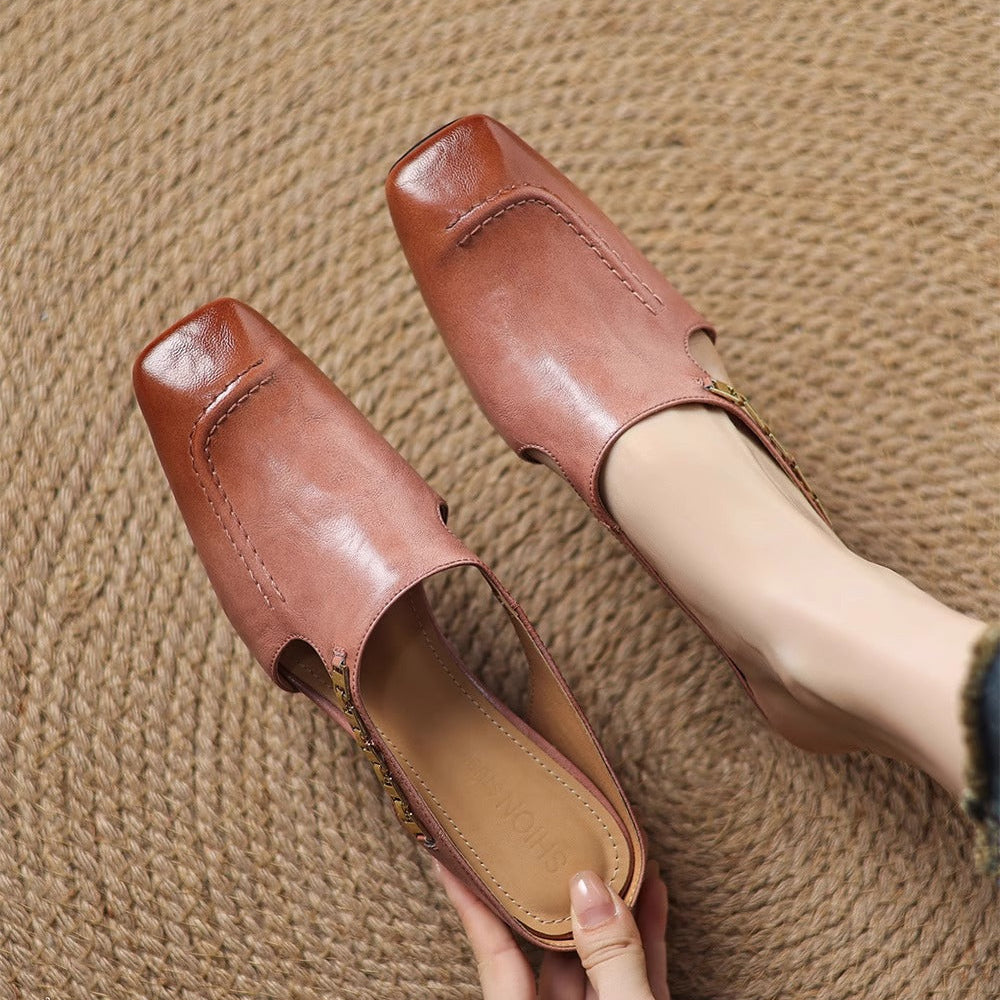 Avella | Mules In Pelle