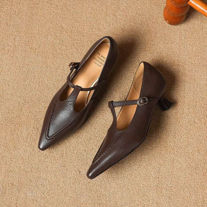 Tirea | Scarpe con Tacco in Vera Pelle