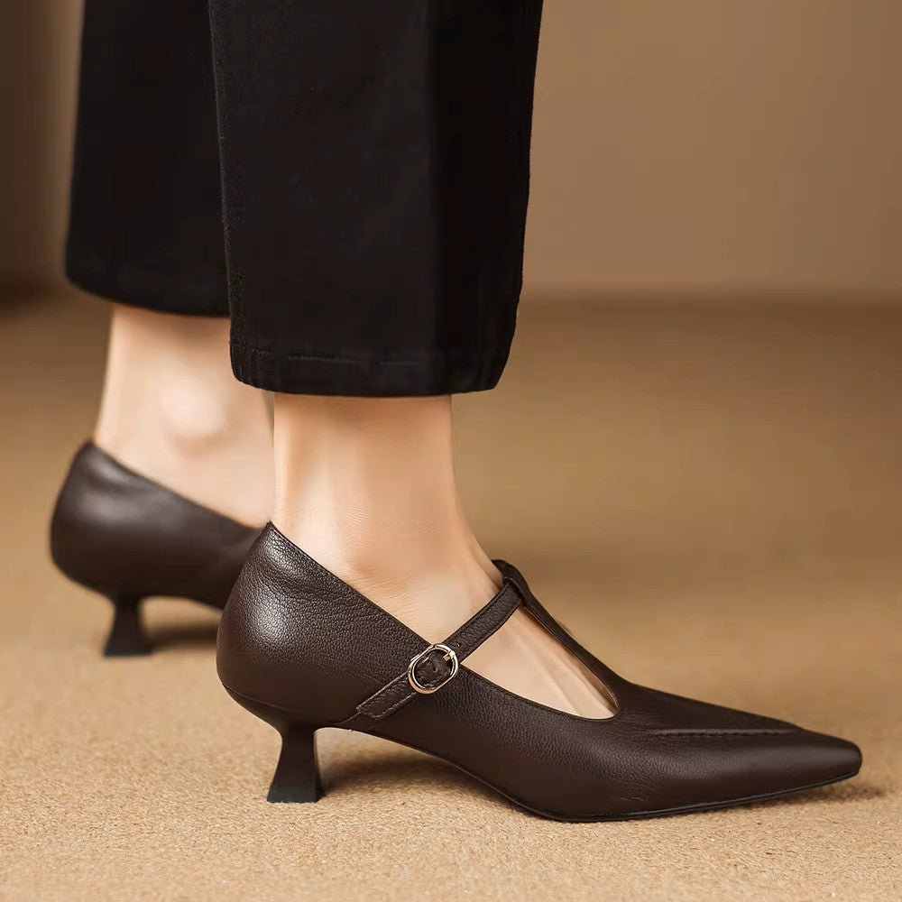 Tirea | Scarpe con Tacco in Vera Pelle