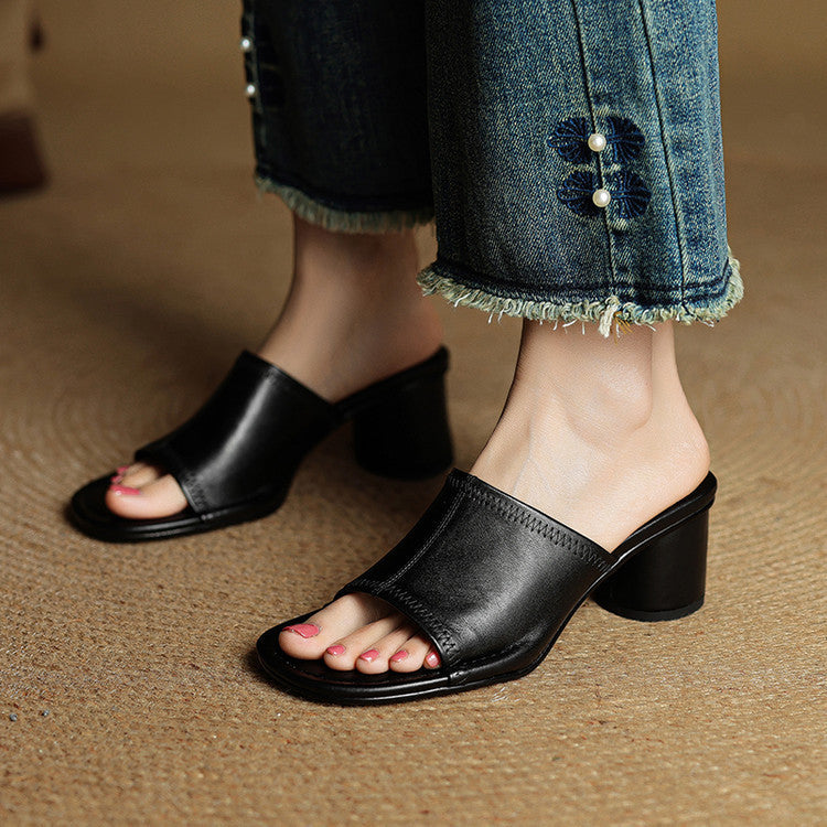 Amira | Mule in Vera Pelle