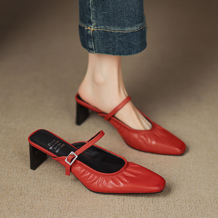 Vanya | Mule Mary Jane Arricciata