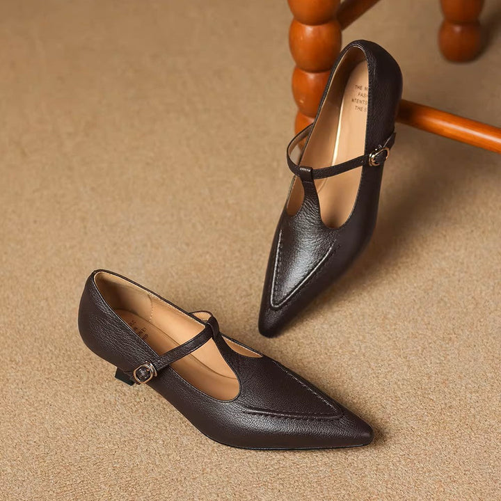 Tirea | Scarpe con Tacco in Vera Pelle