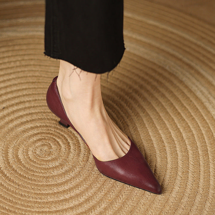 Ceyra | Kitten Heel In Pelle