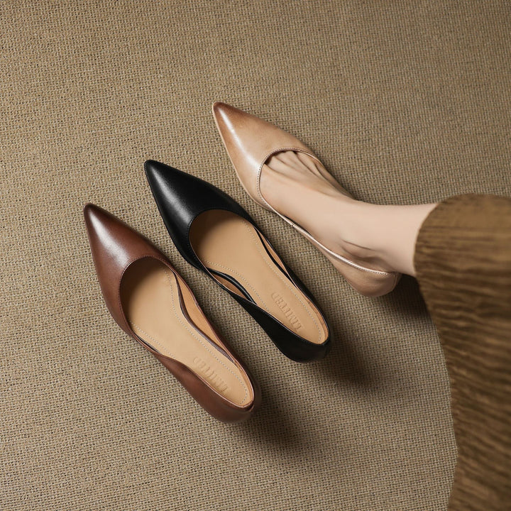 Calenne | Kitten Heel In Pelle