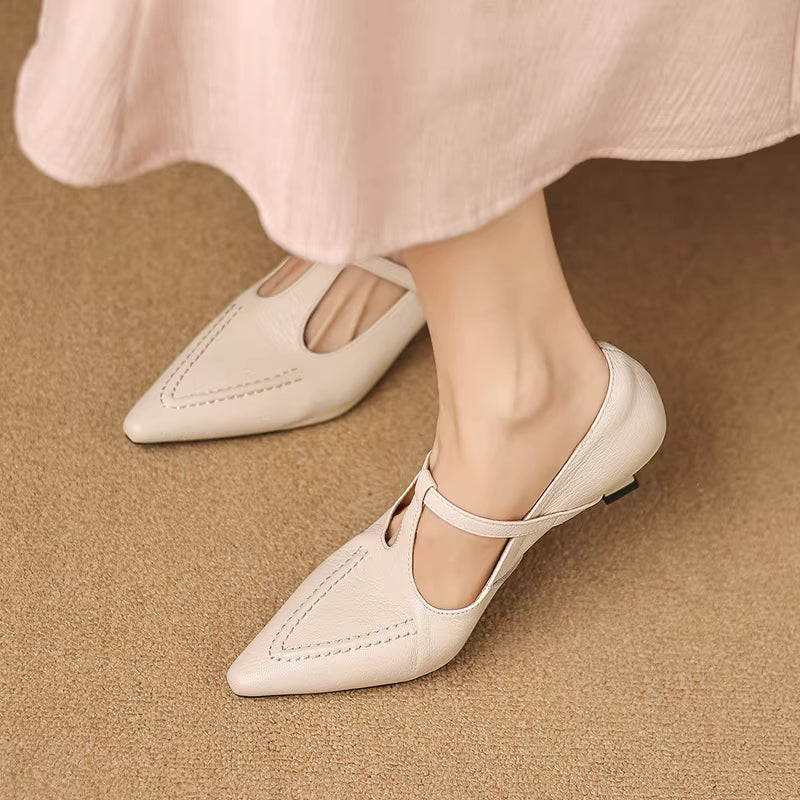 Tirea | Scarpe con Tacco in Vera Pelle