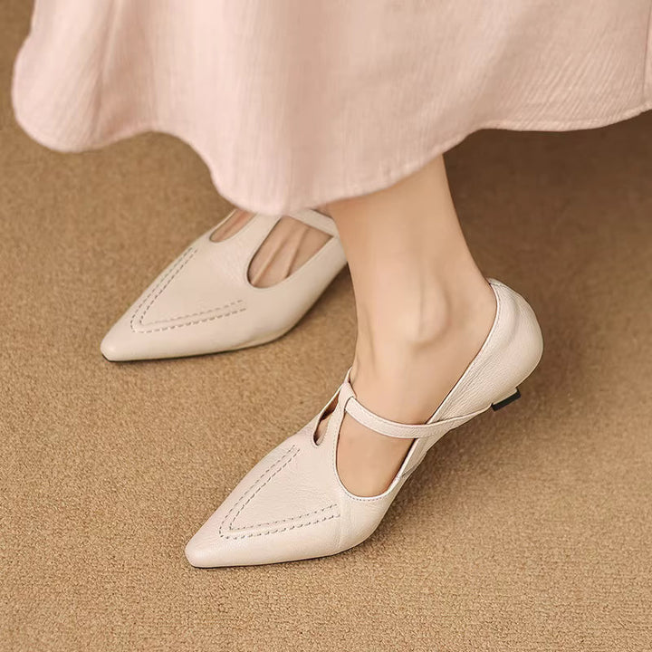 Tirea | Scarpe con Tacco in Vera Pelle
