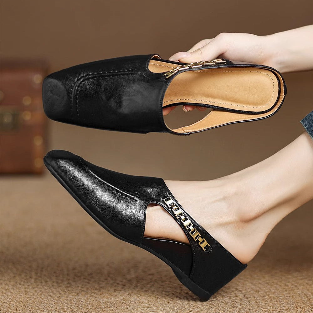 Avella | Mules In Pelle