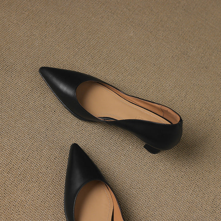 Calenne | Kitten Heel In Pelle