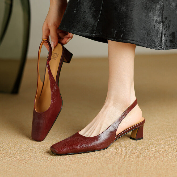 Ersa | Slingback in Vera Pelle