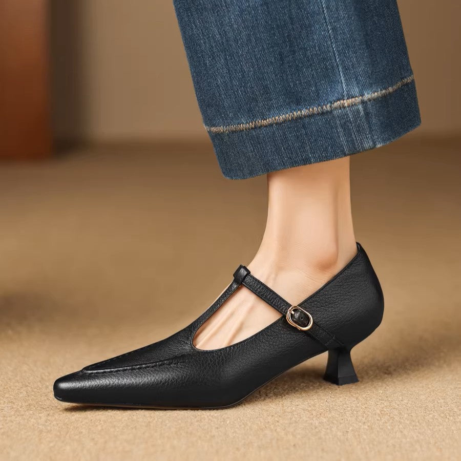 Tirea | Scarpe con Tacco in Vera Pelle
