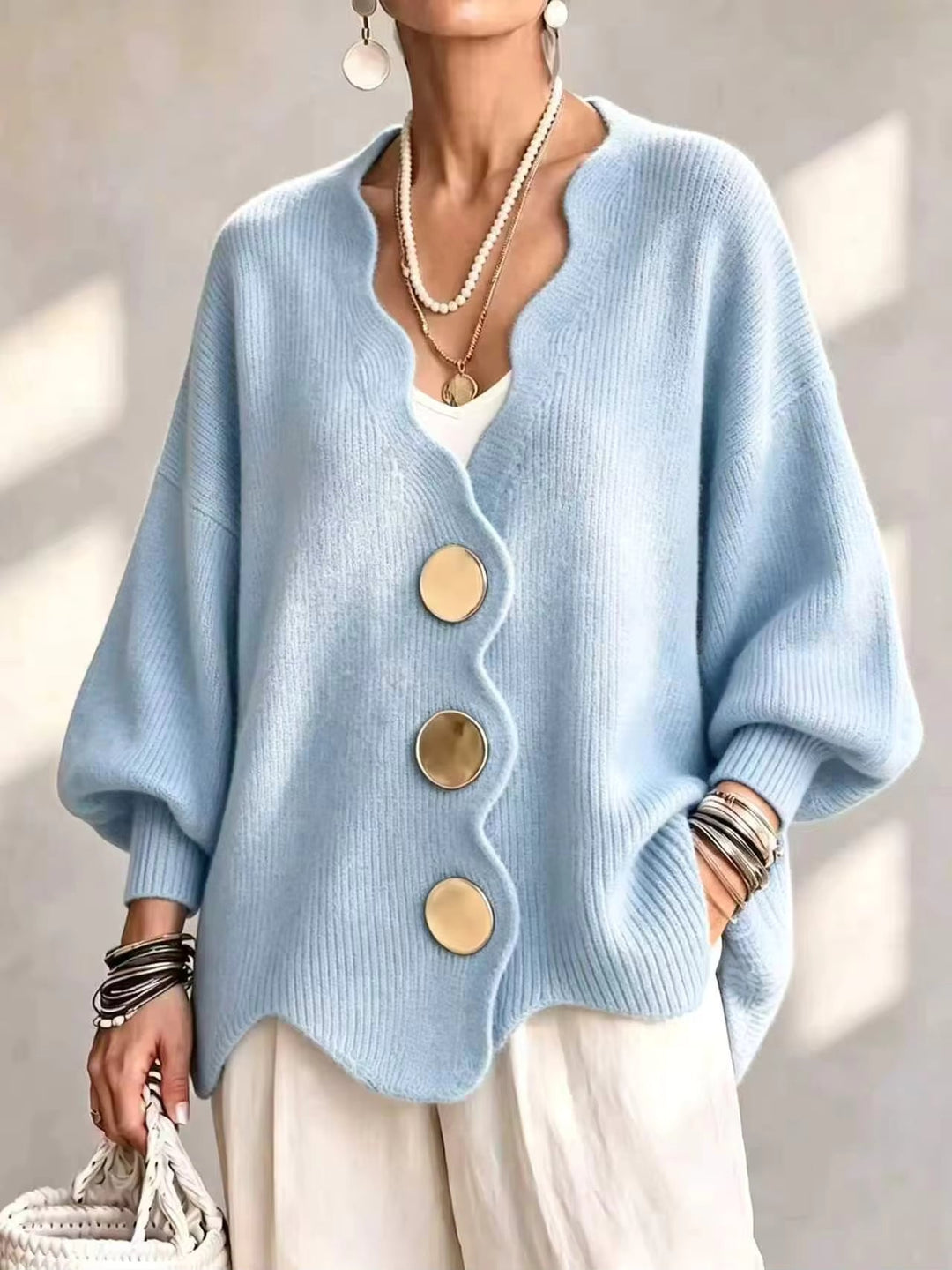 Madison | Cardigan Ampio con Bottoni