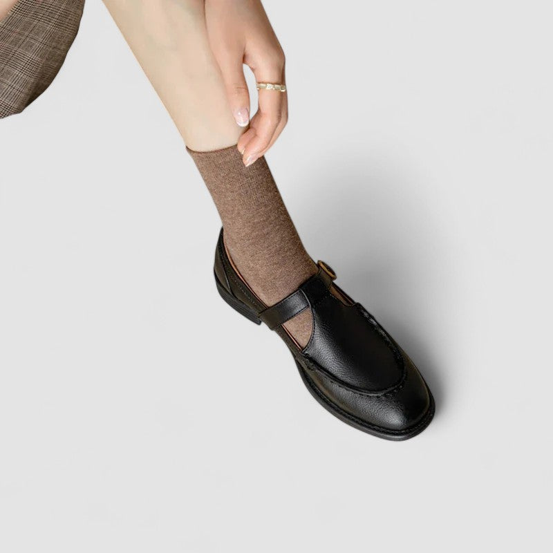 Lucia | Scarpe Mary Jane con Punta Quadrata