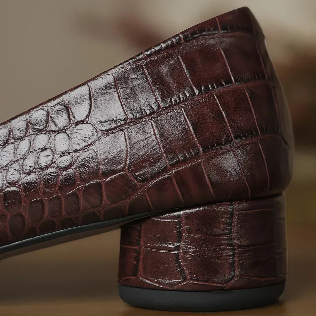 Opium | Ballerine In Pelle Coccodrillo