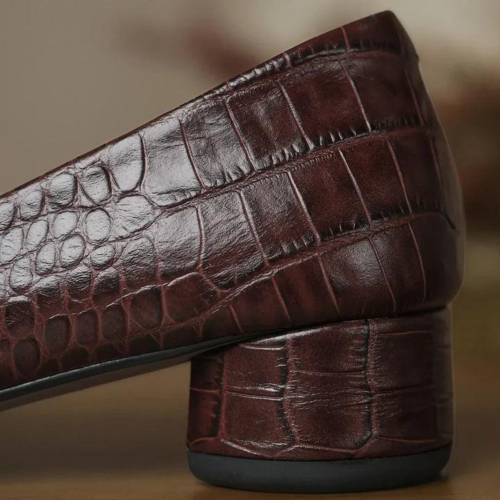 Opium | Ballerine In Pelle Coccodrillo
