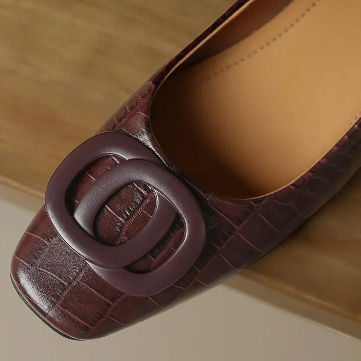 Opium | Ballerine In Pelle Coccodrillo