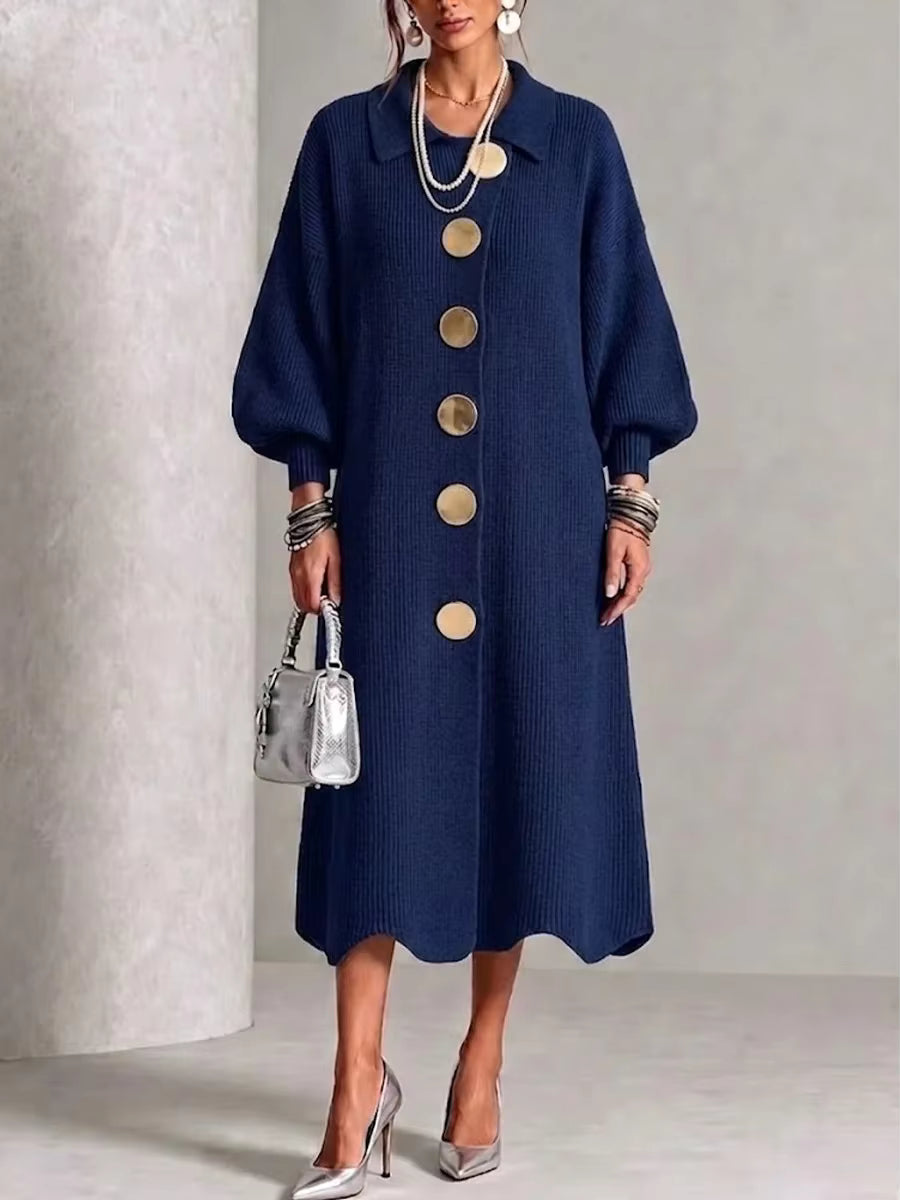 Sienna | Vestito Abbottonato a Maniche Lunghe