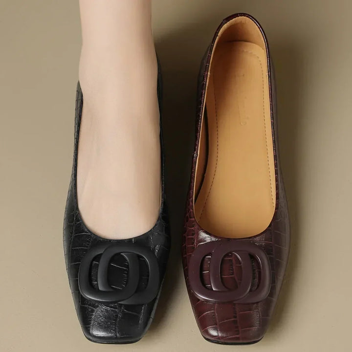 Opium | Ballerine In Pelle Coccodrillo